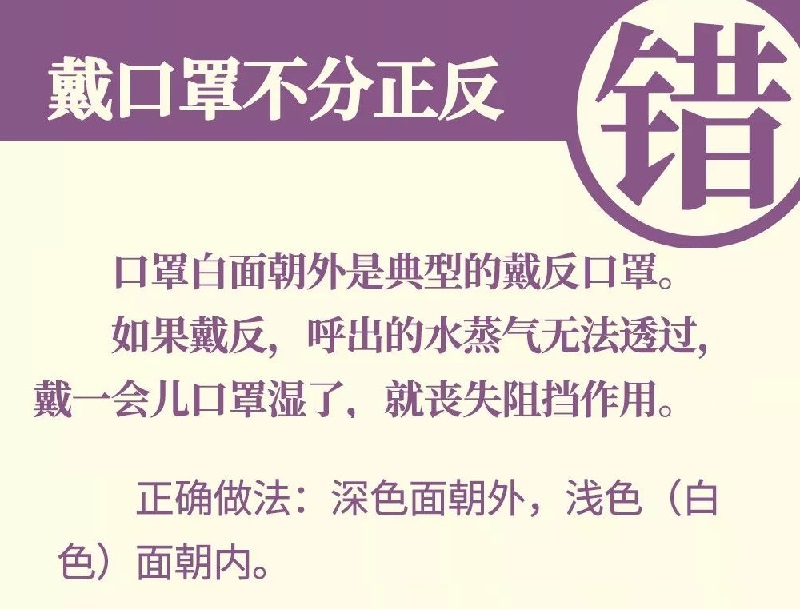 你真的會(huì)戴口罩？口罩的9種錯(cuò)誤戴法，當(dāng)心